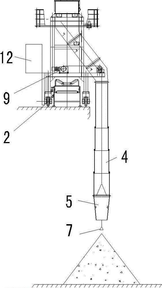 Intelligent material stacking trolley