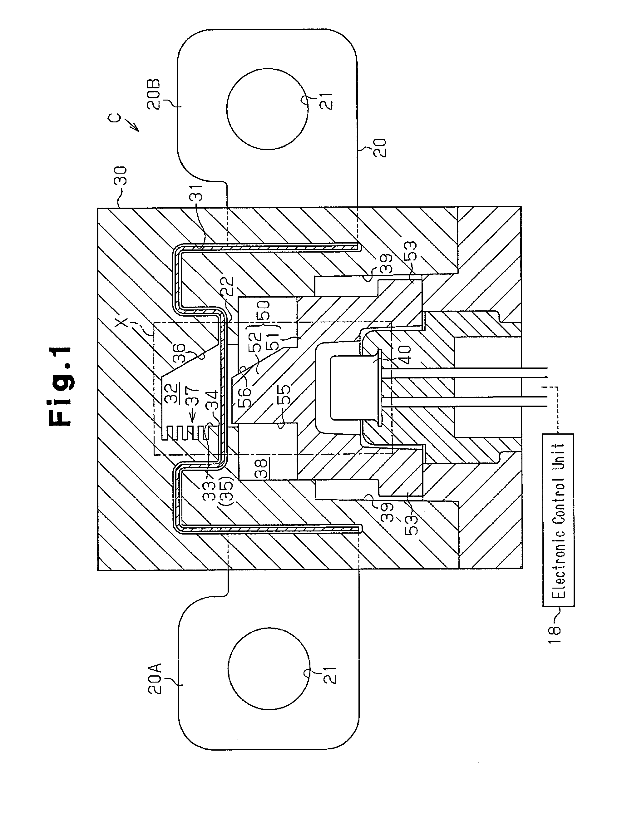 Conduction breaking device