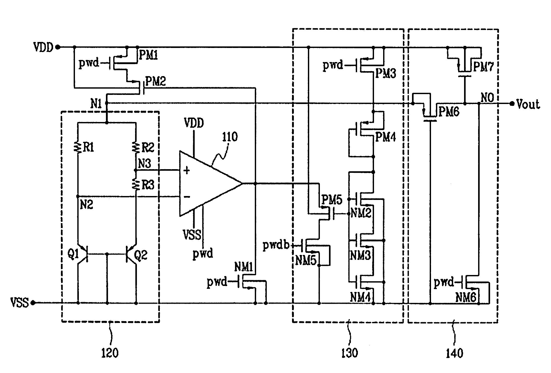 Band gap reference voltage generation circuit