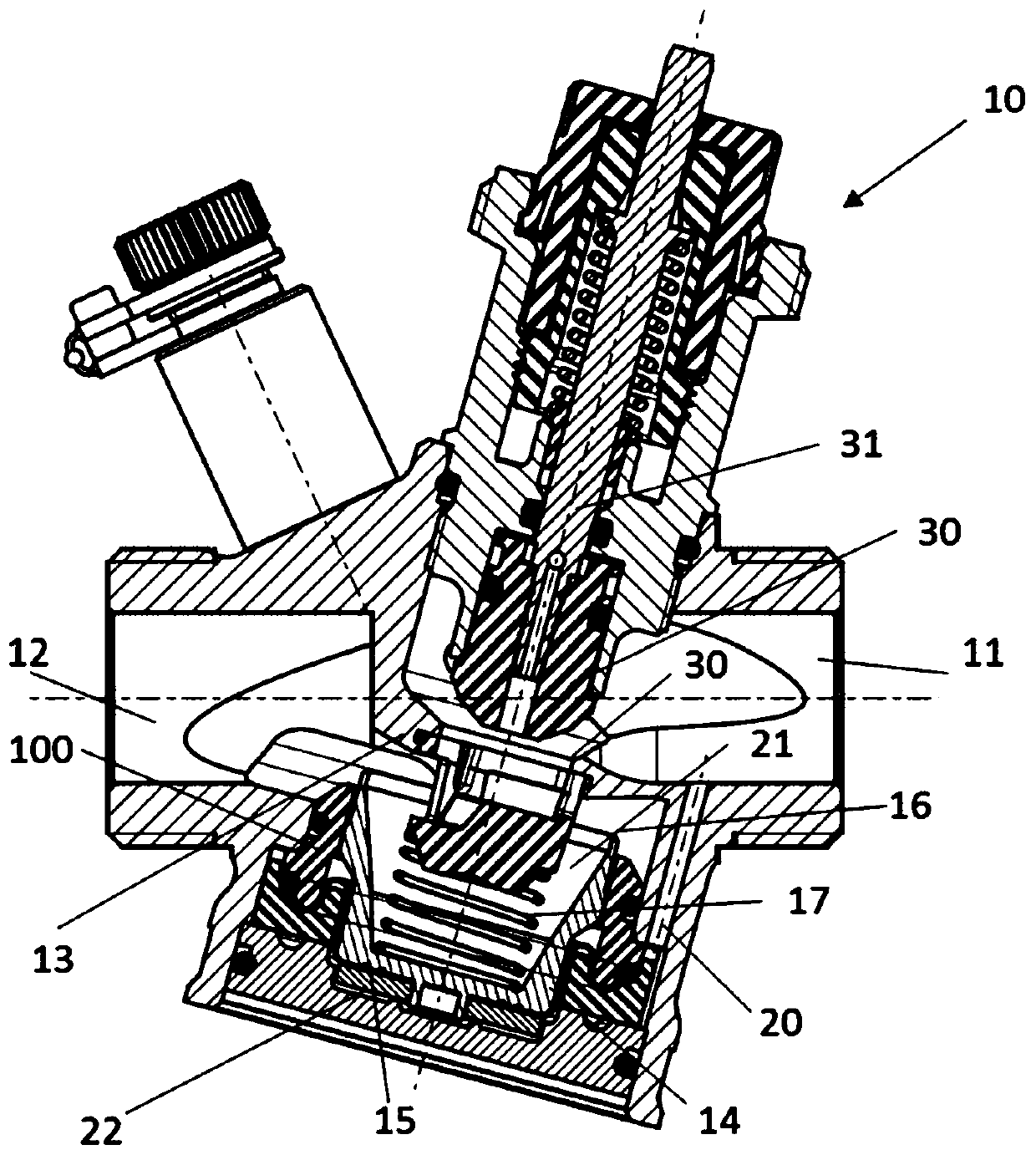 Differential pressure valve assembly