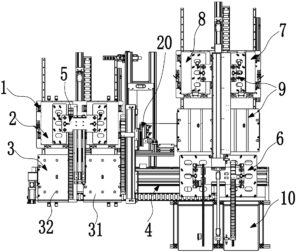 Bagging machine and bagging method thereof