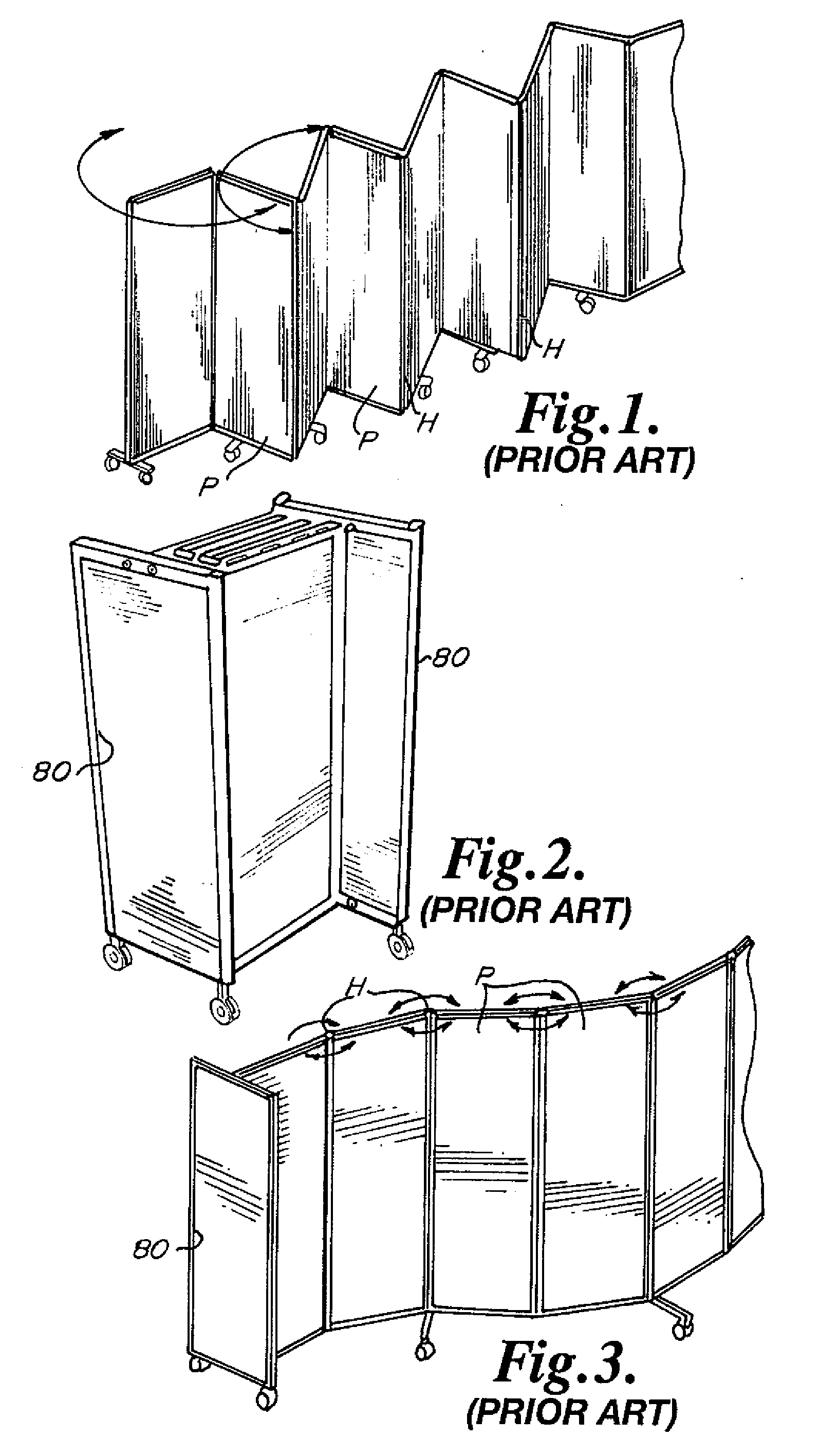 Expandable portable wall partition