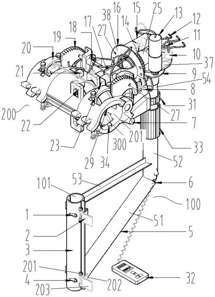 Operating frame erecting tool