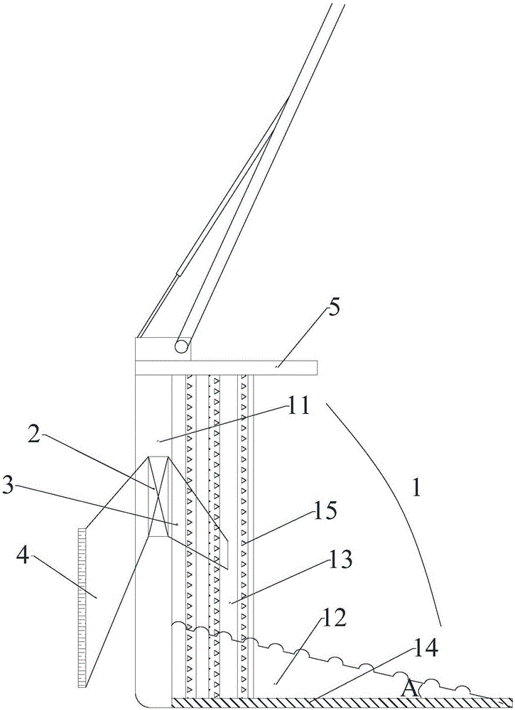 Dumping device applicable to non-self-dumping flat truck