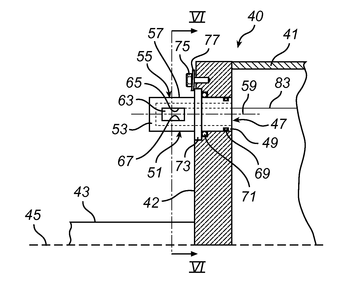 Centrifugal separator and an outlet element for a centrifugal separator