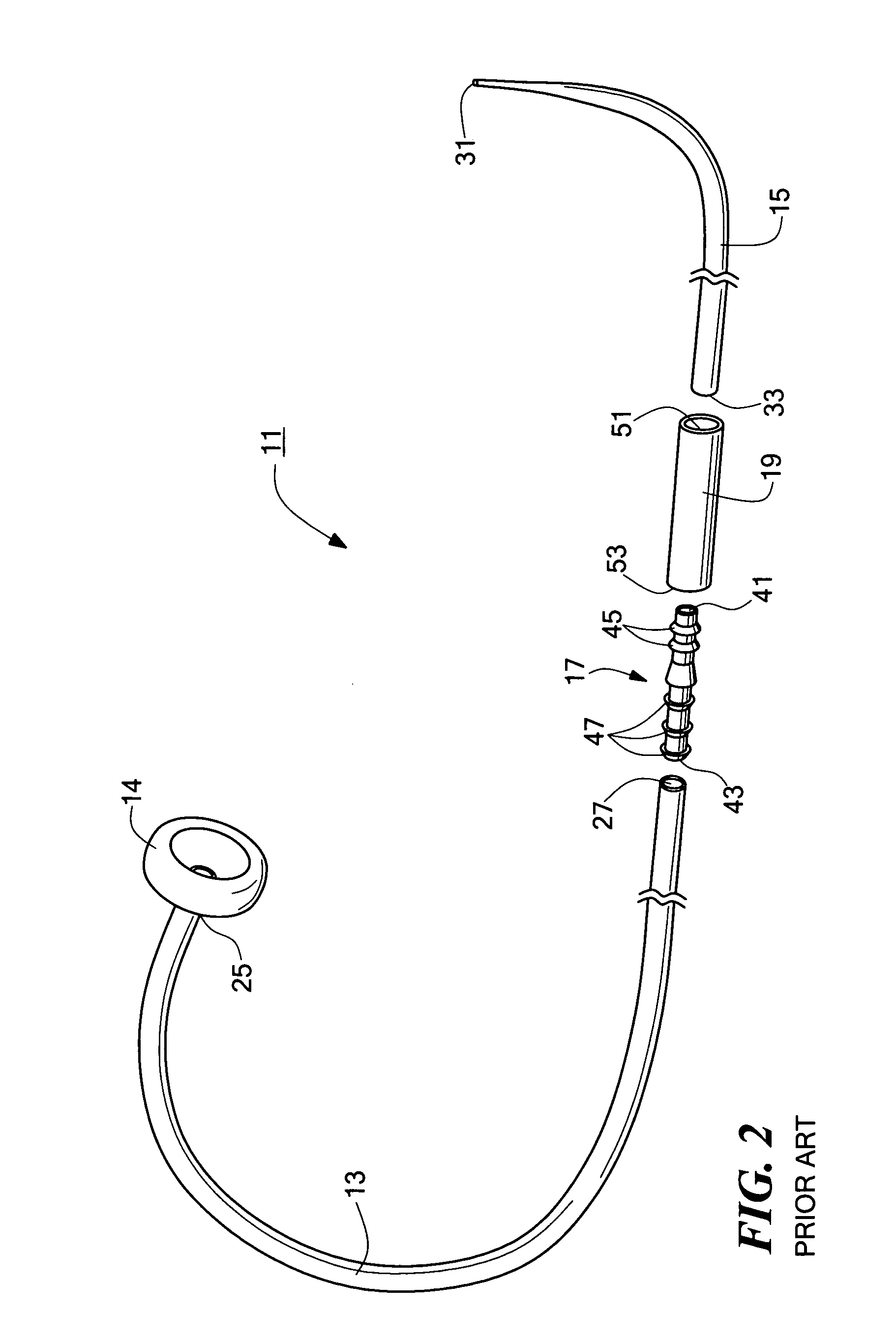 Connector for use with a medical catheter and medical catheter assembly