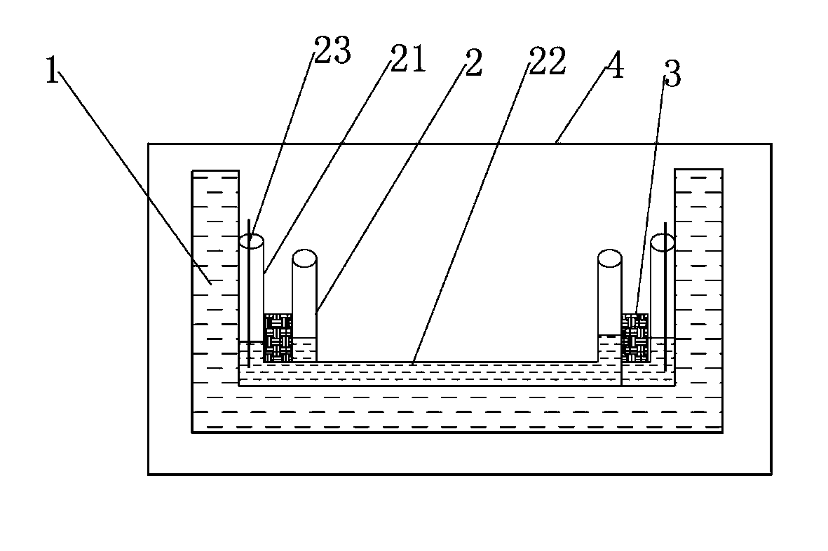 Device for producing large-area surface discharge by utilizing water electrodes