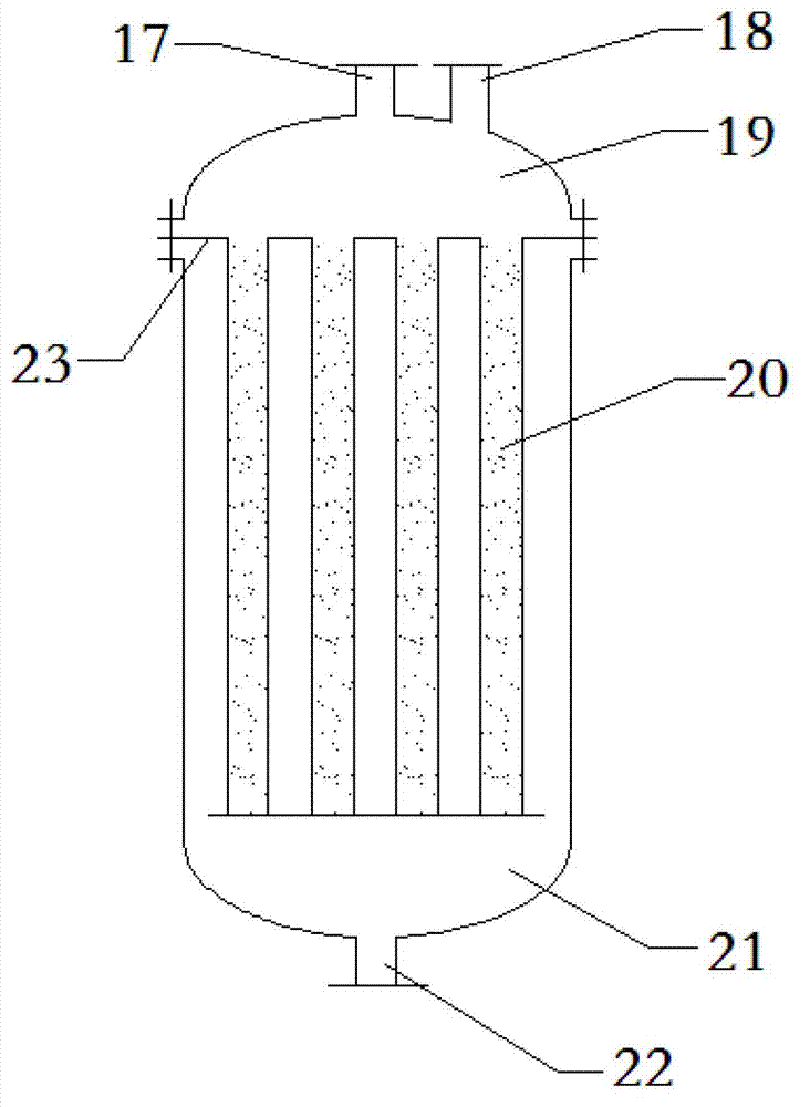 Coal gasification ash content treatment device and method
