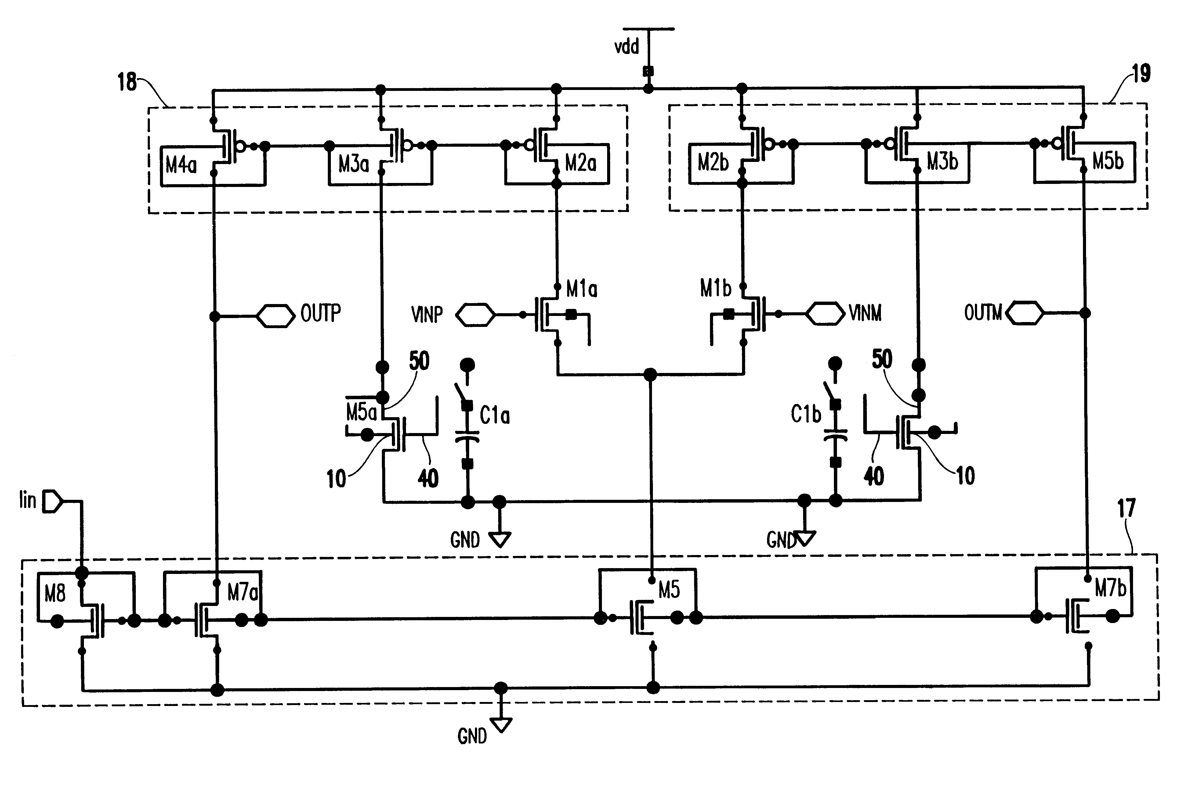 Family of analog amplifier and comparator circuits with body voltage control