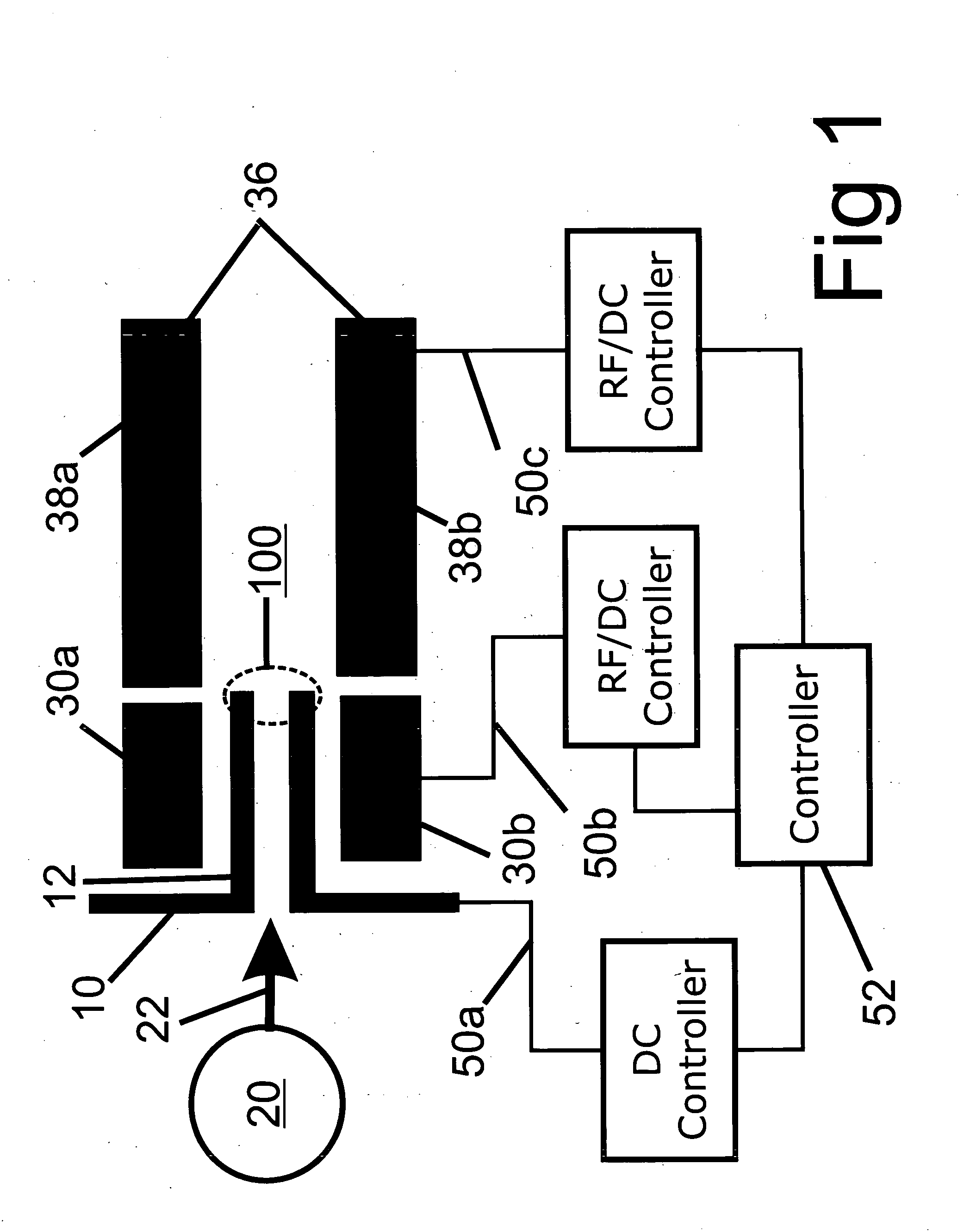 Radio Frequency lens for introducing ions into a quadrupole mass analyzer