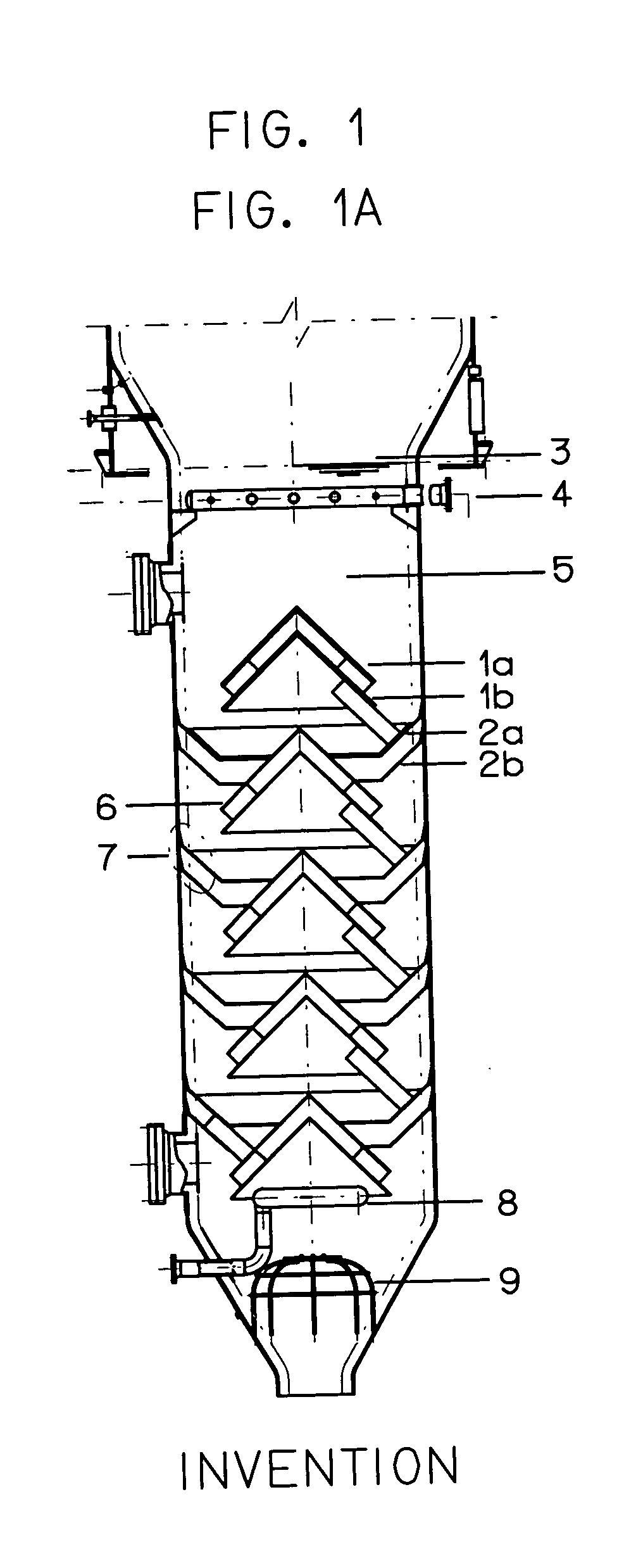 Stripping apparatus and process