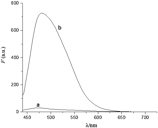 Vinyl ether Hg&lt;2+&gt; fluorescent probe and preparation method and application thereof