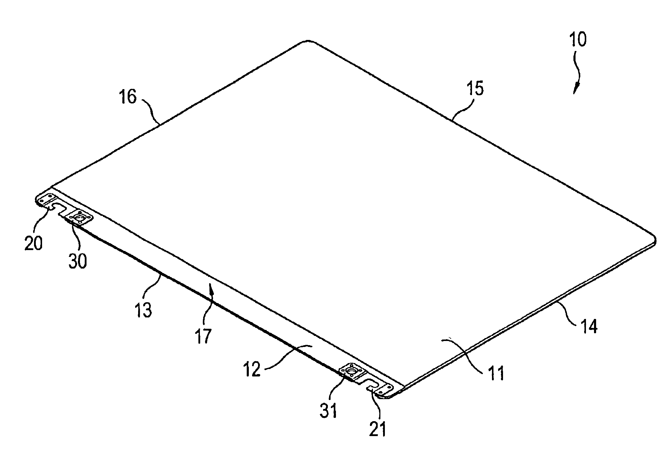 Storage phosphor panel for storing image information and x-ray cassette