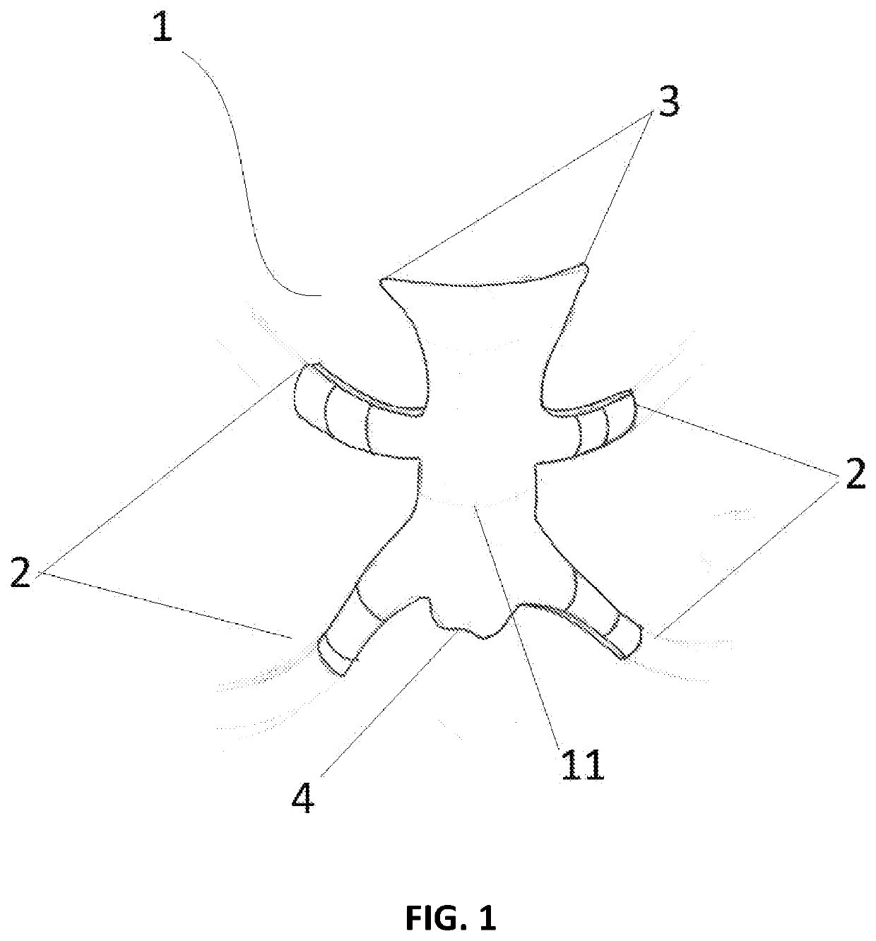 Sternum replacement plate made in one piece