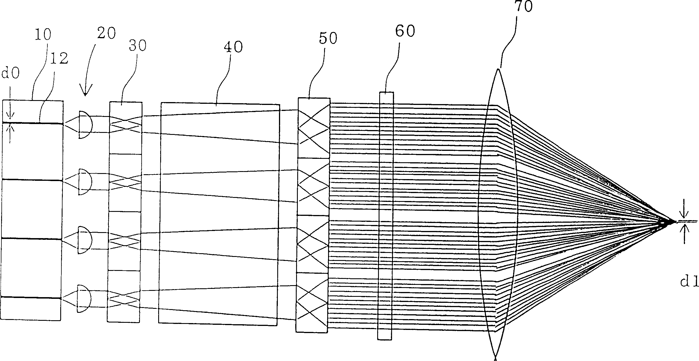 Semiconductor laser device and solid laser device using same