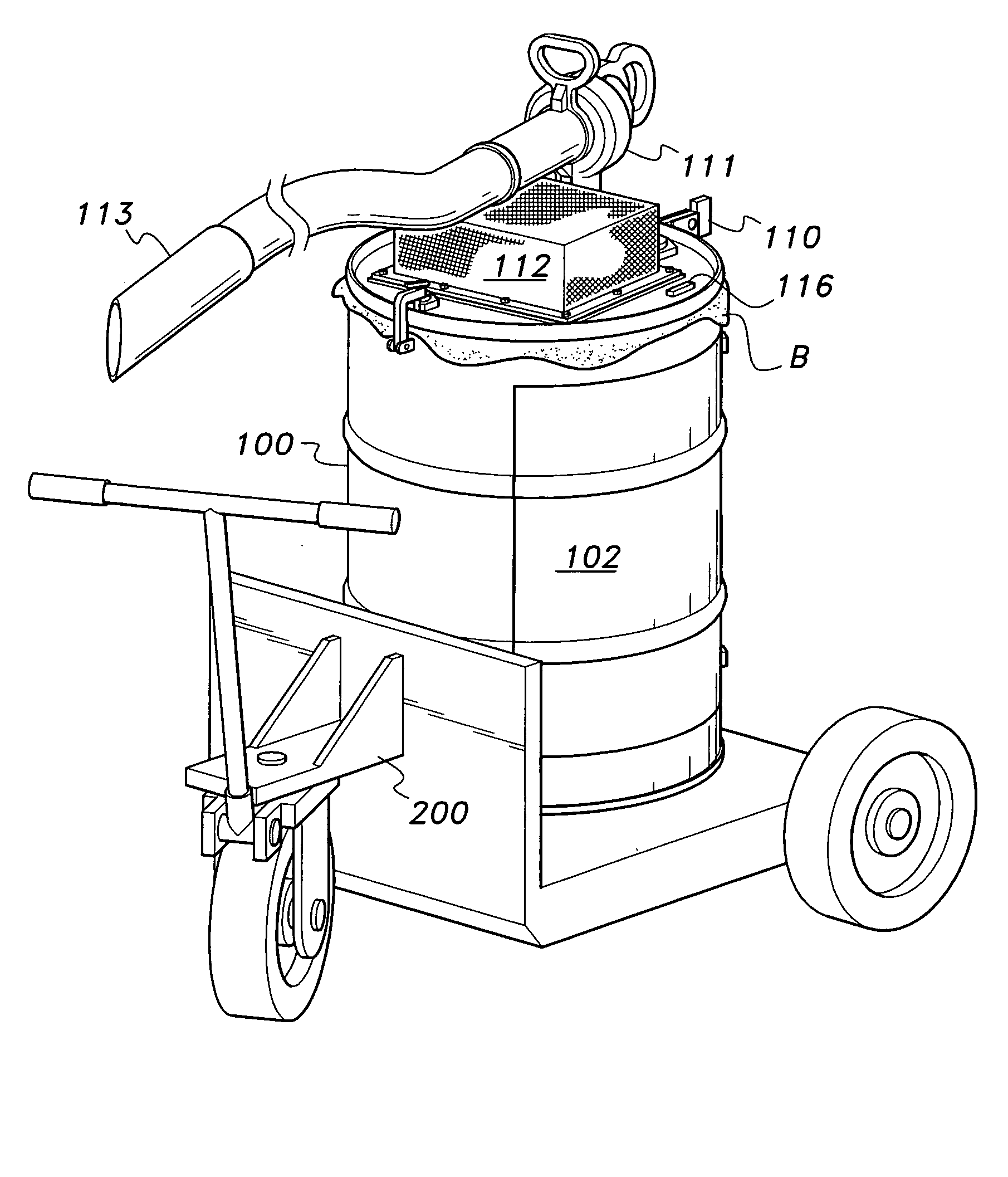 Bagger attachment for leaf blower