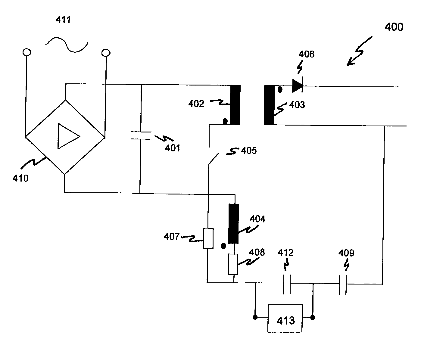 Circuit arrangement and method for reducing common-mode noise in a switched-mode power supply, and a switched-mode power supply