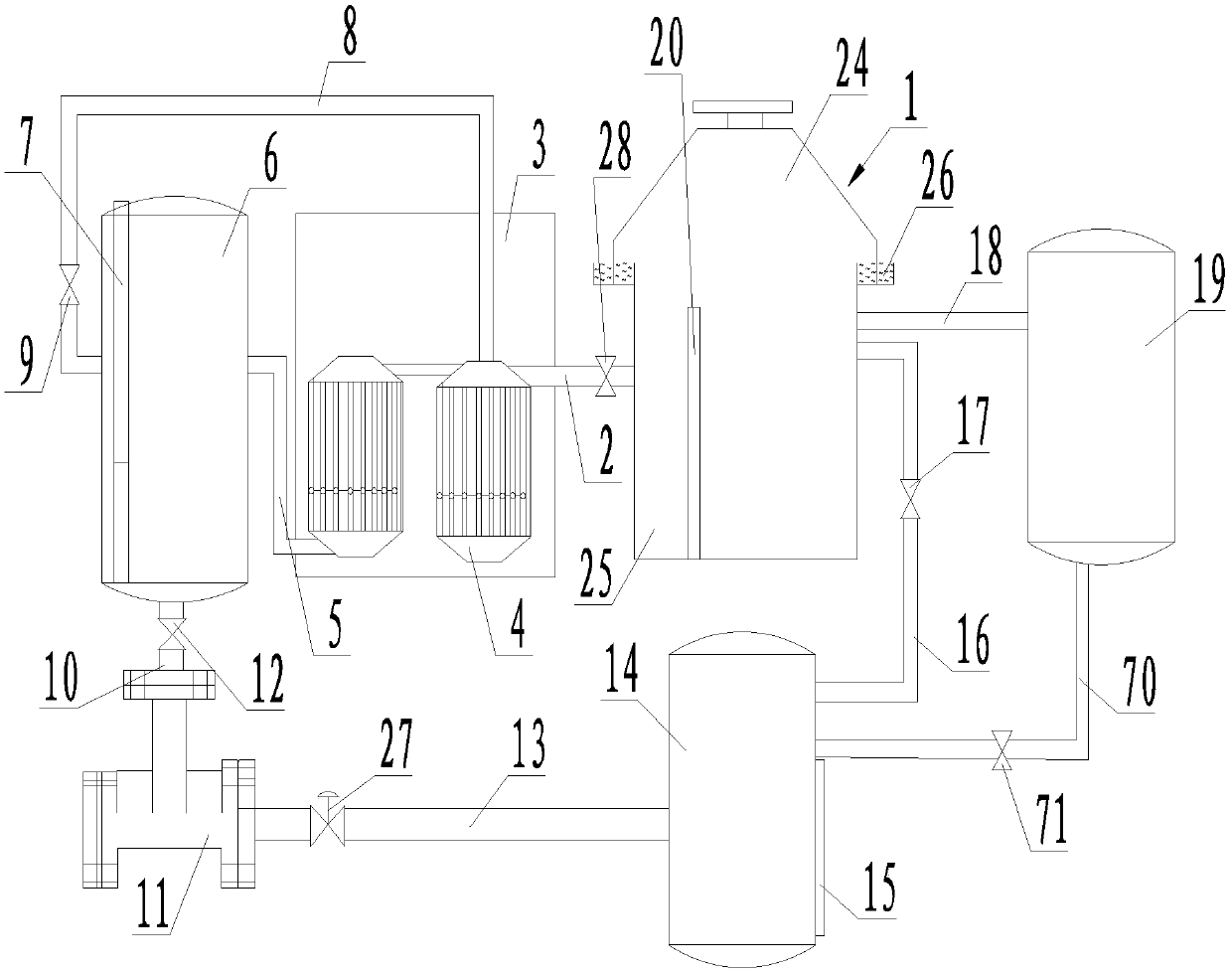 A steam waste heat recovery device