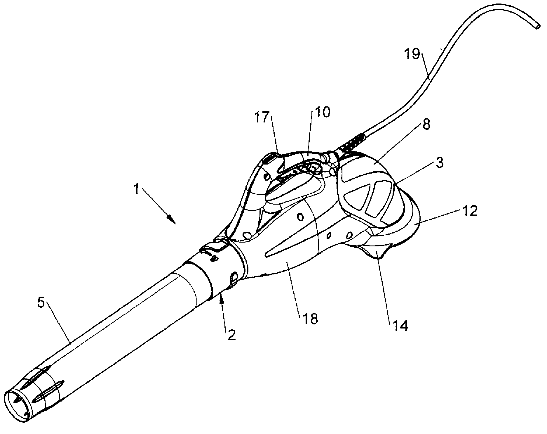 Hand-held electric blower