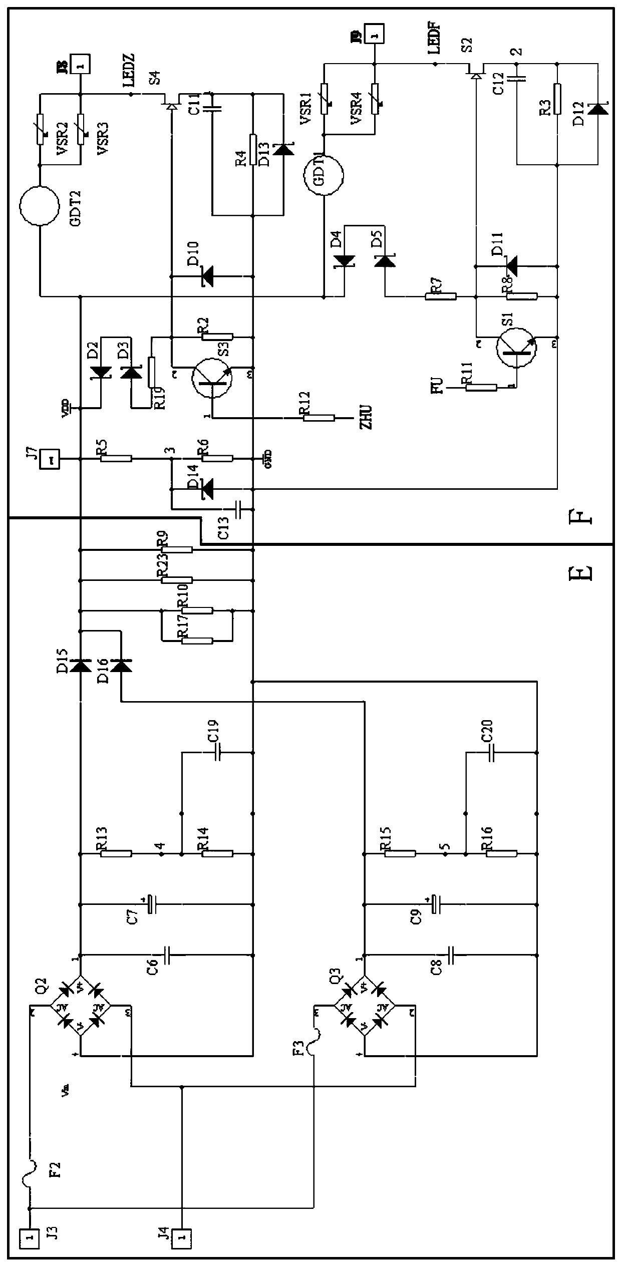 LED lighting system with cold filament monitoring function