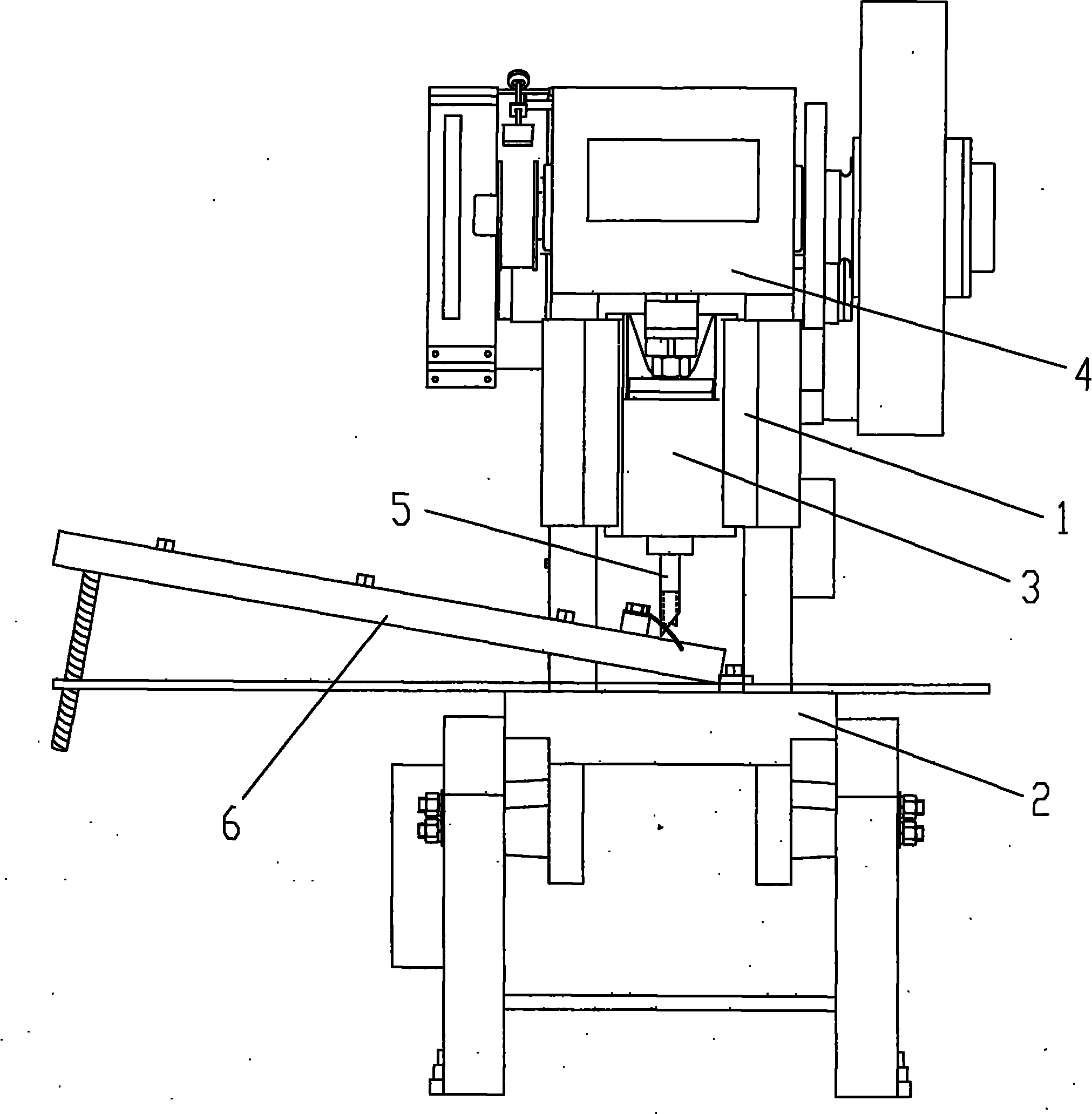 Automatic marking device of round bar