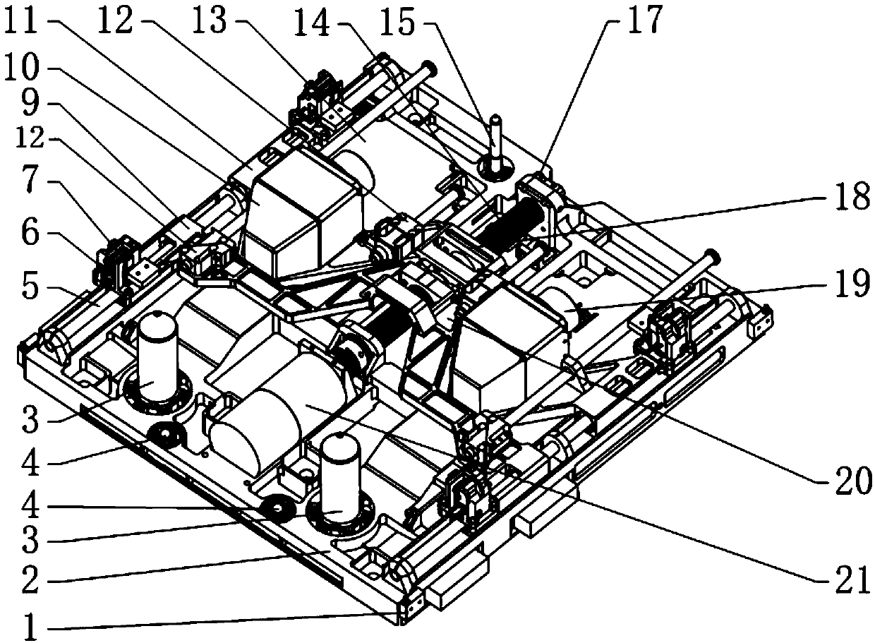 A space load docking locking and emergency unlocking interface device