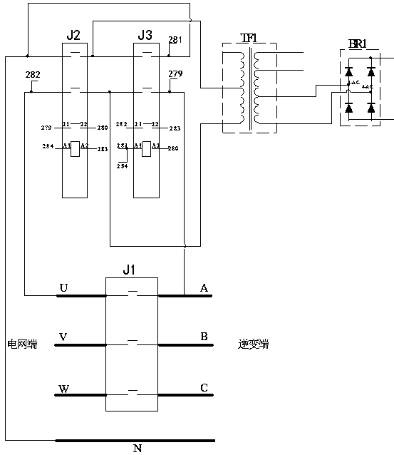 An intelligent power supply system for auxiliary power supply of grid-connected equipment