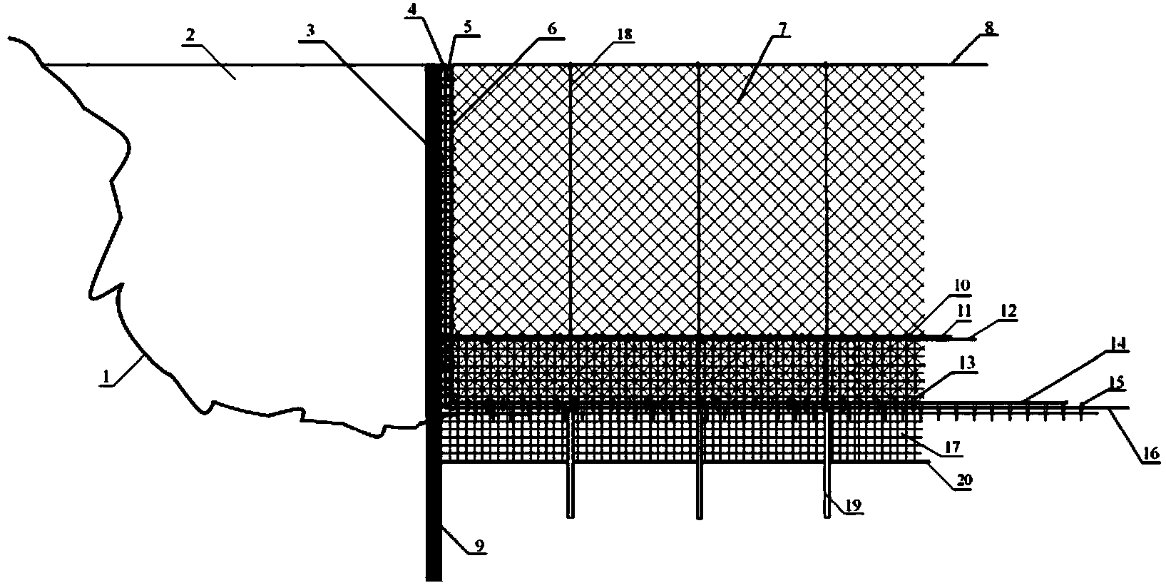 Method of fitting large fishing tackle net between two shores