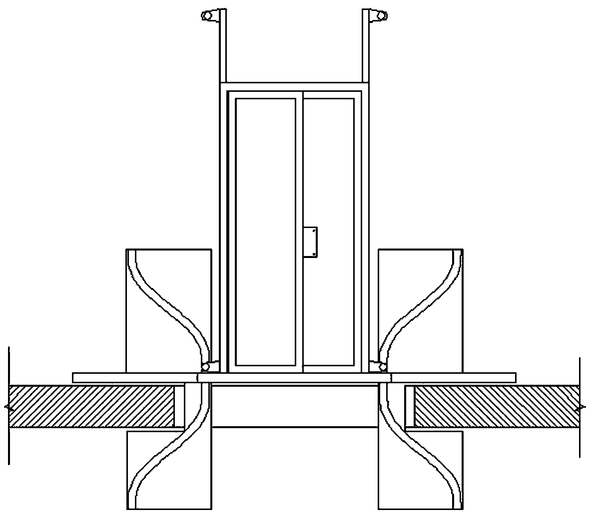 Elevator for modification of old building