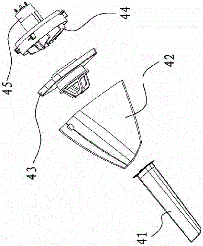 Air inflation and dust collection integration machine for car