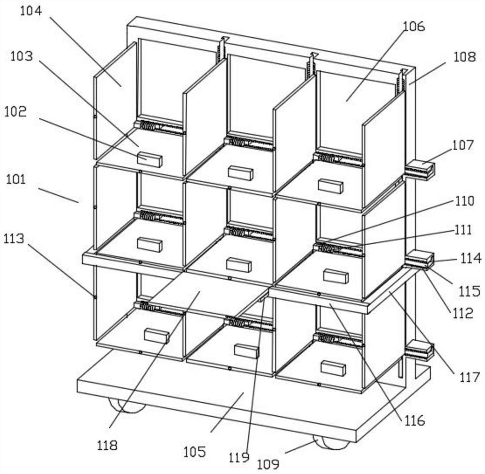 An electronic label shelf with adjustable spacing based on the Internet of Things