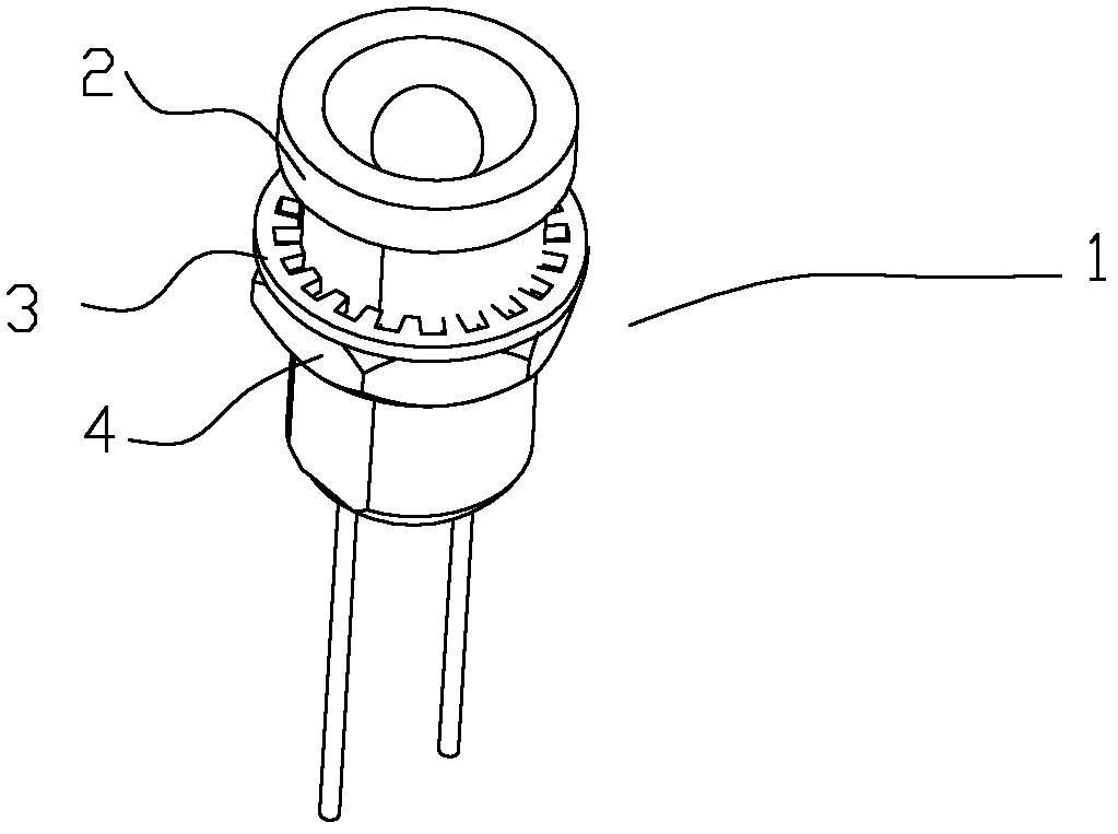 Light-emitting diode (LED) indicating device