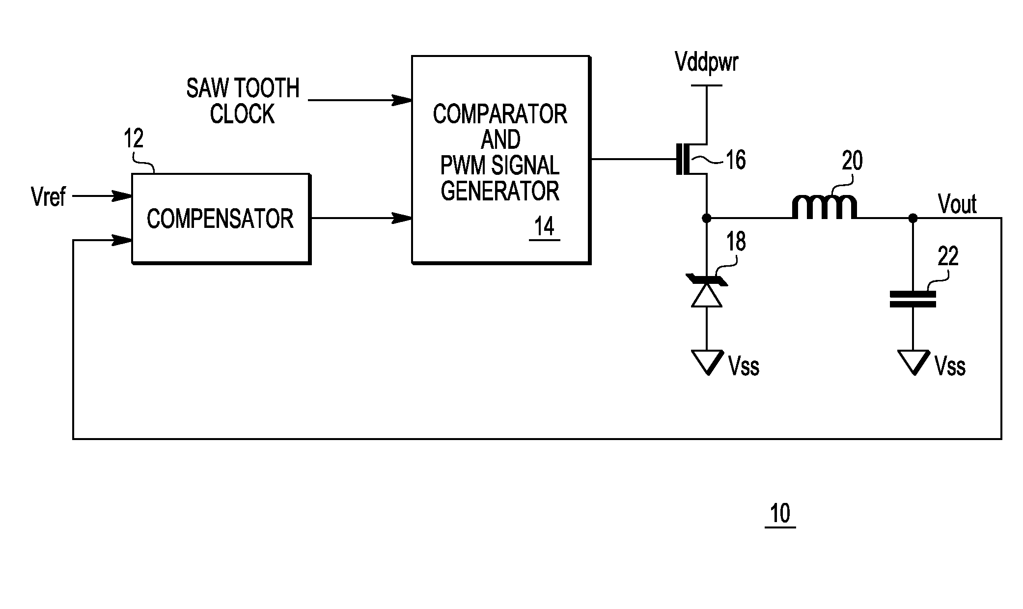 Switched mode voltage regulator and method of operation