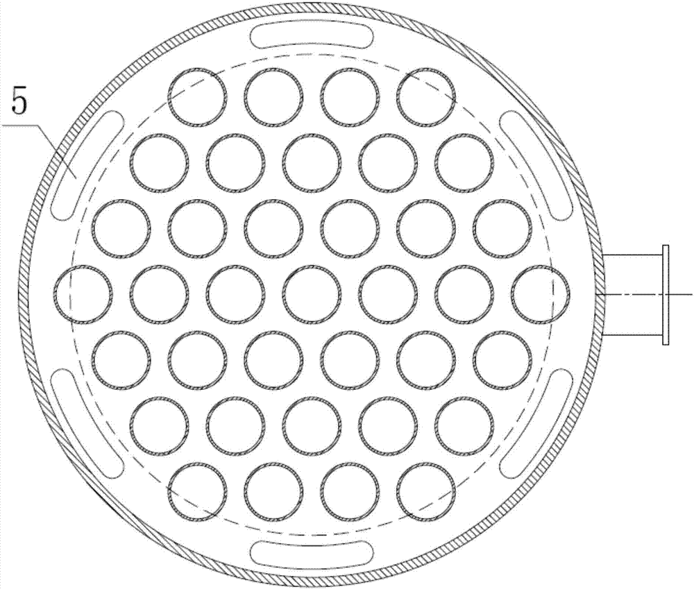 Gas-liquid separation device in nozzle button type