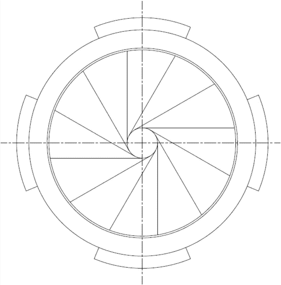 Gas-liquid separation device in nozzle button type