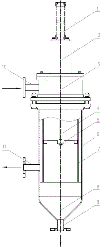 Scraping plate filtering device applied to high-temperature coal tar purification system, purification system and purification process