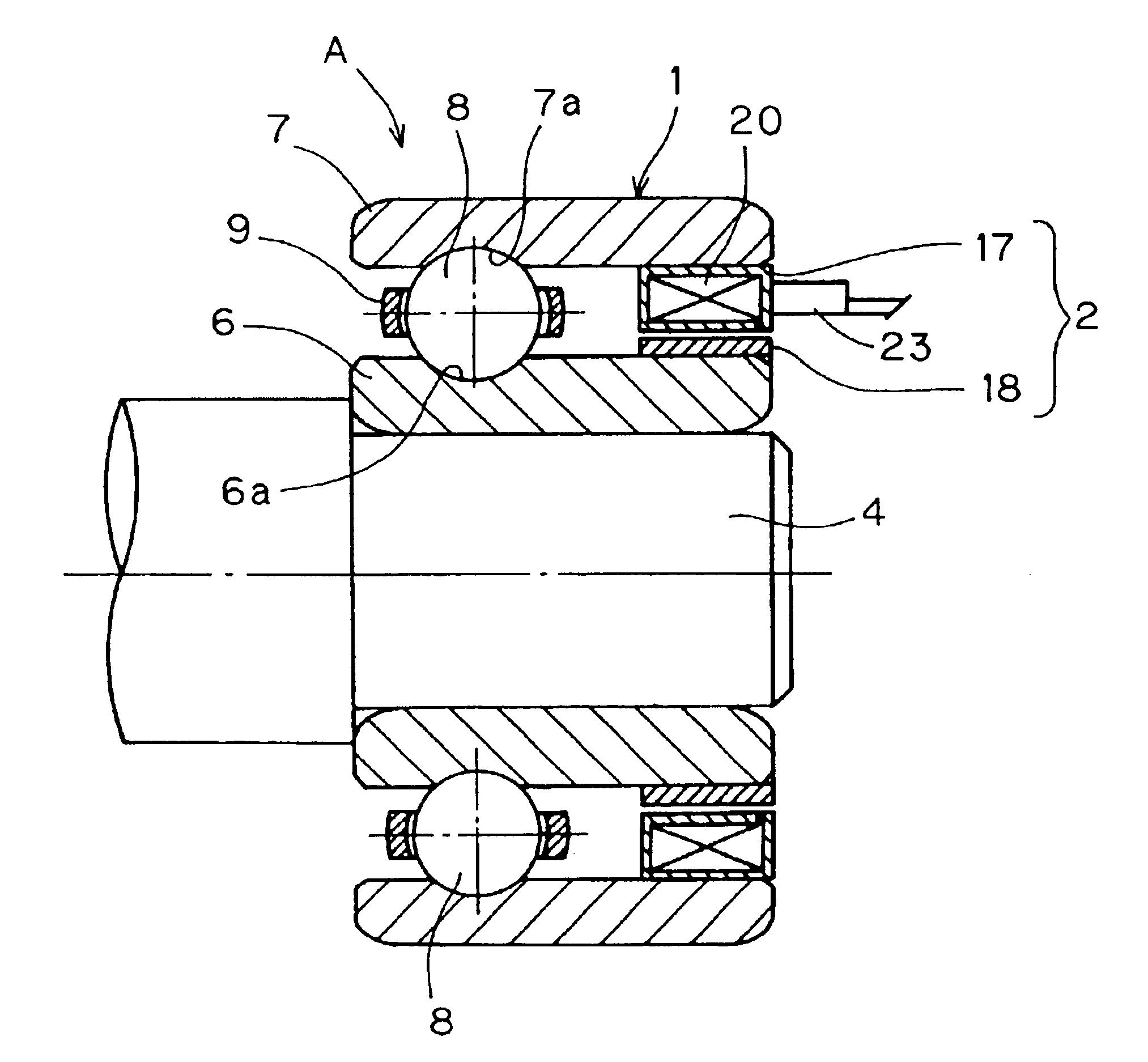 Bearing assembly with electric power generator