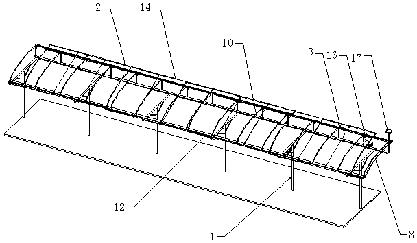 Intelligent rainproof device for orchard adopting mechanized operation