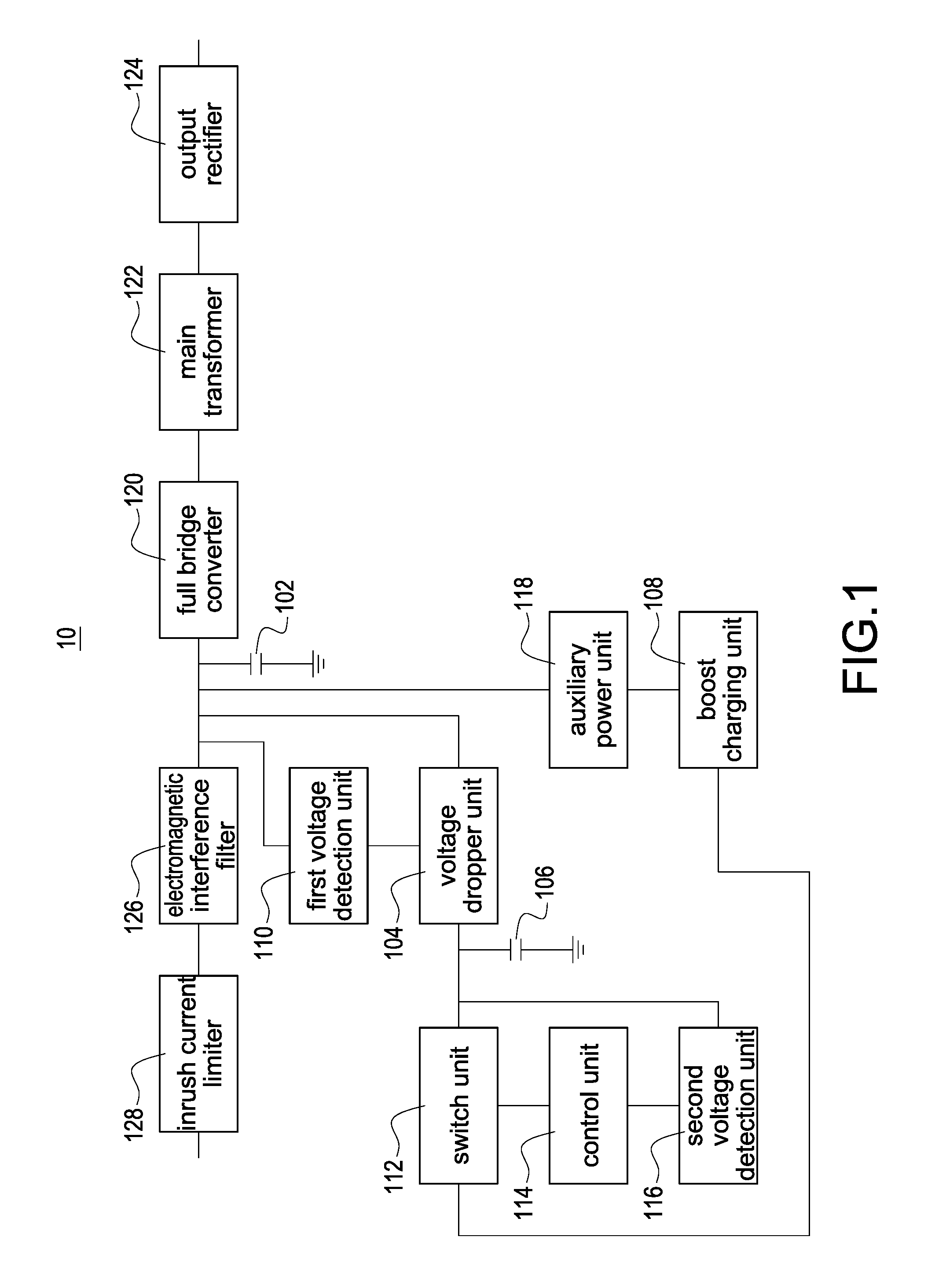 Power supply apparatus with extending hold up time function