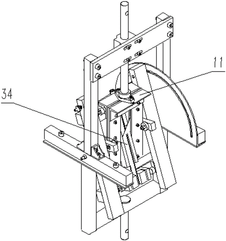 Forest fruit hard-twig graft seedling cutting testing device based on cutting and sliding cutting