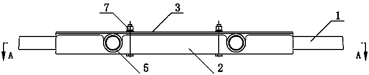 Left and right waterline connecting fixing mechanism for H-type broiler chicken cage