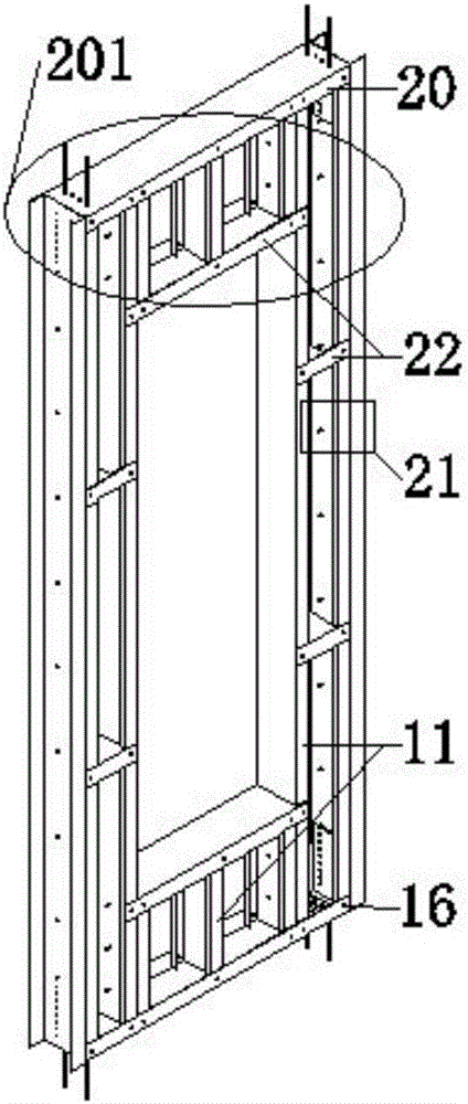 Modular assembling type cold-bent thin-wall type steel wall board structural system