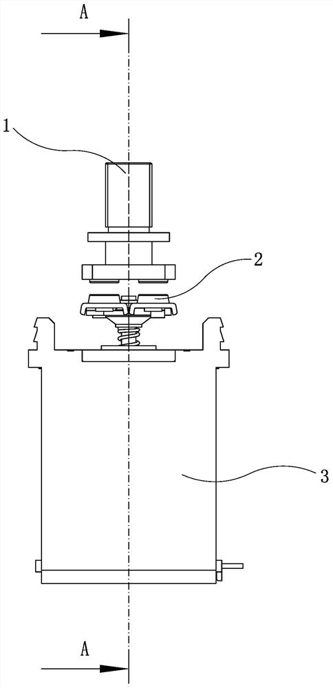 Direct acting relay with double bridge structure