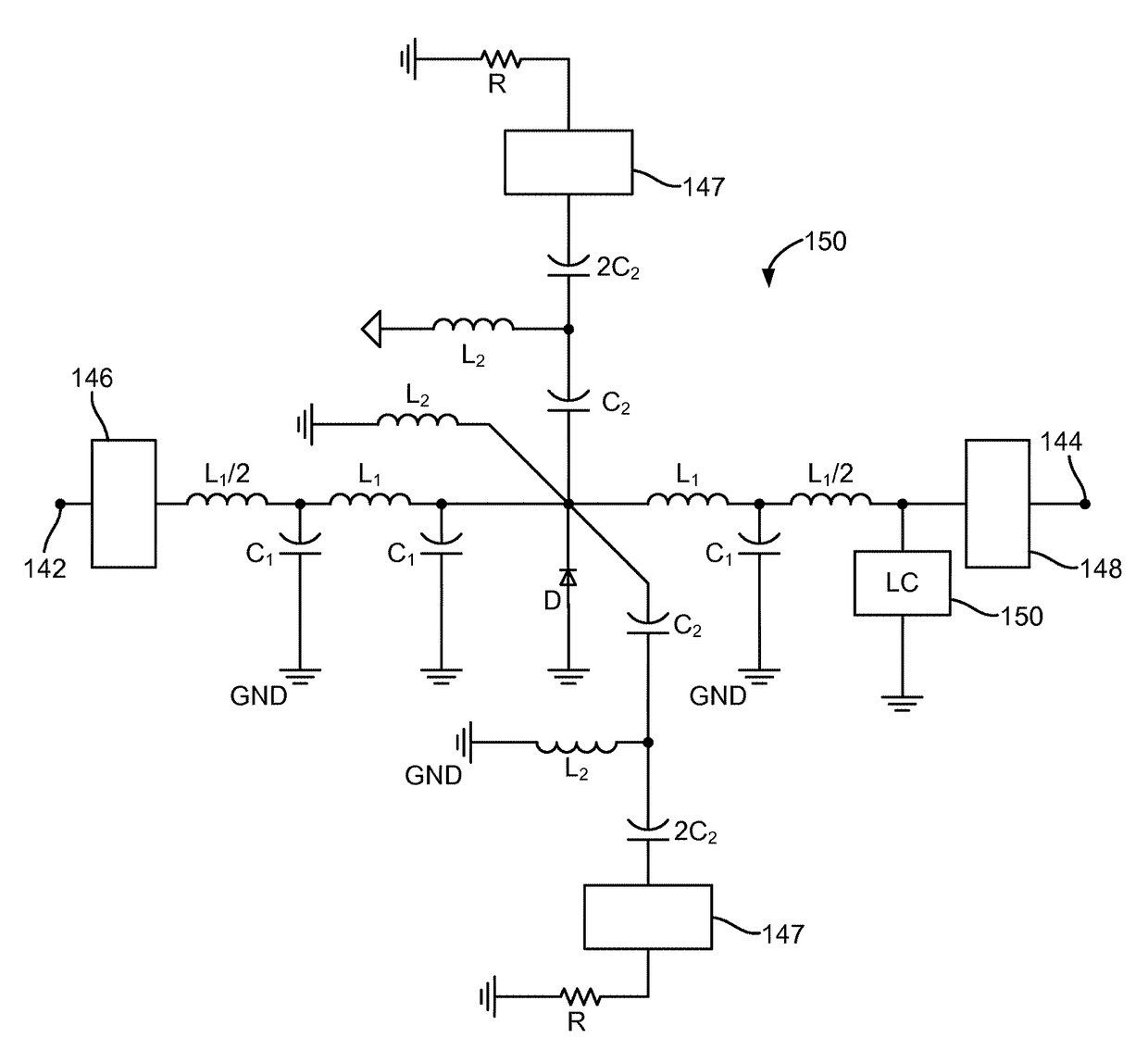 Non-magnetic frequency selective limiters and signal-to-noise enhancers