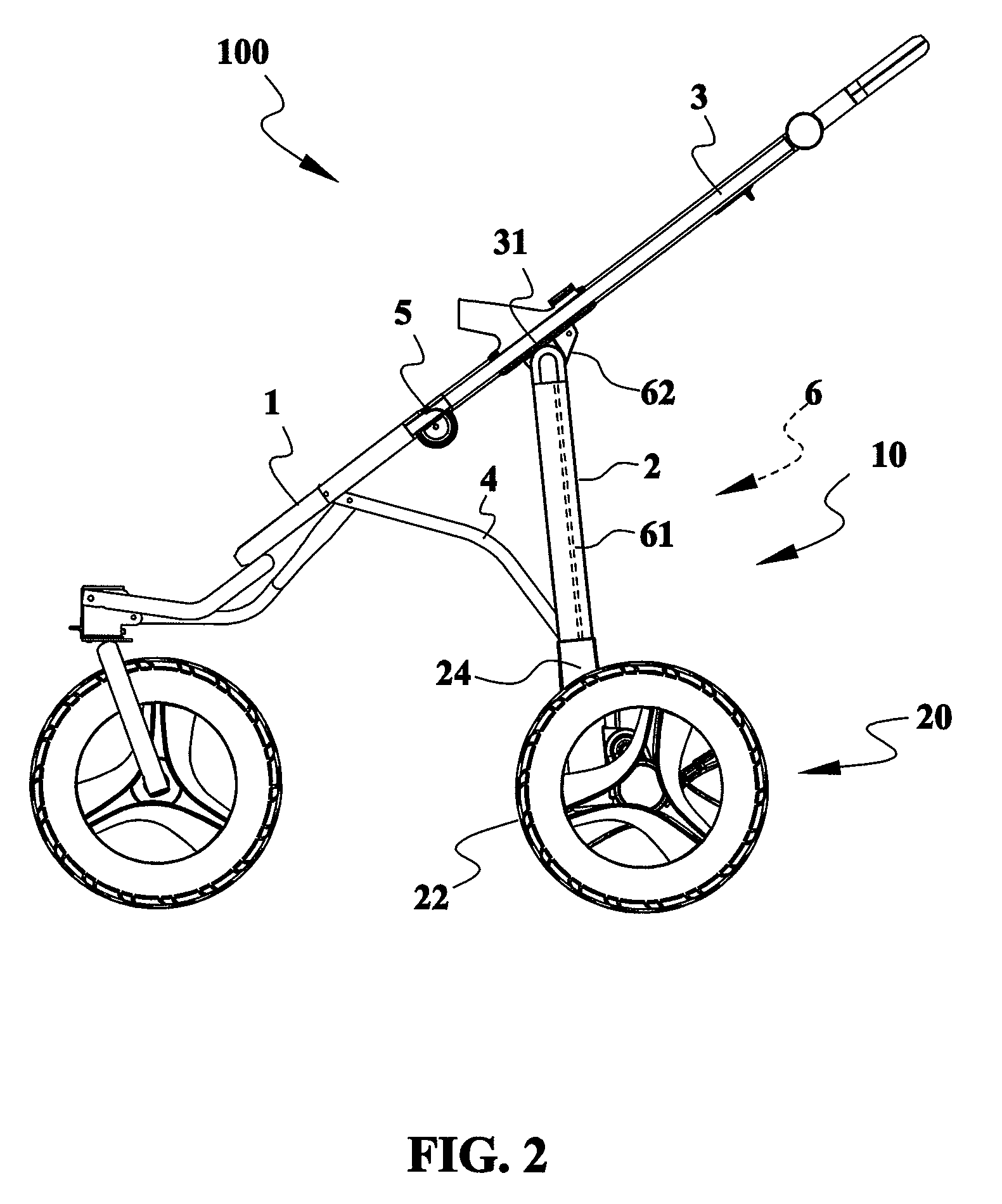 Foldable jogging stroller frame with an auto-swiveling mechanism for rear wheel sets thereof