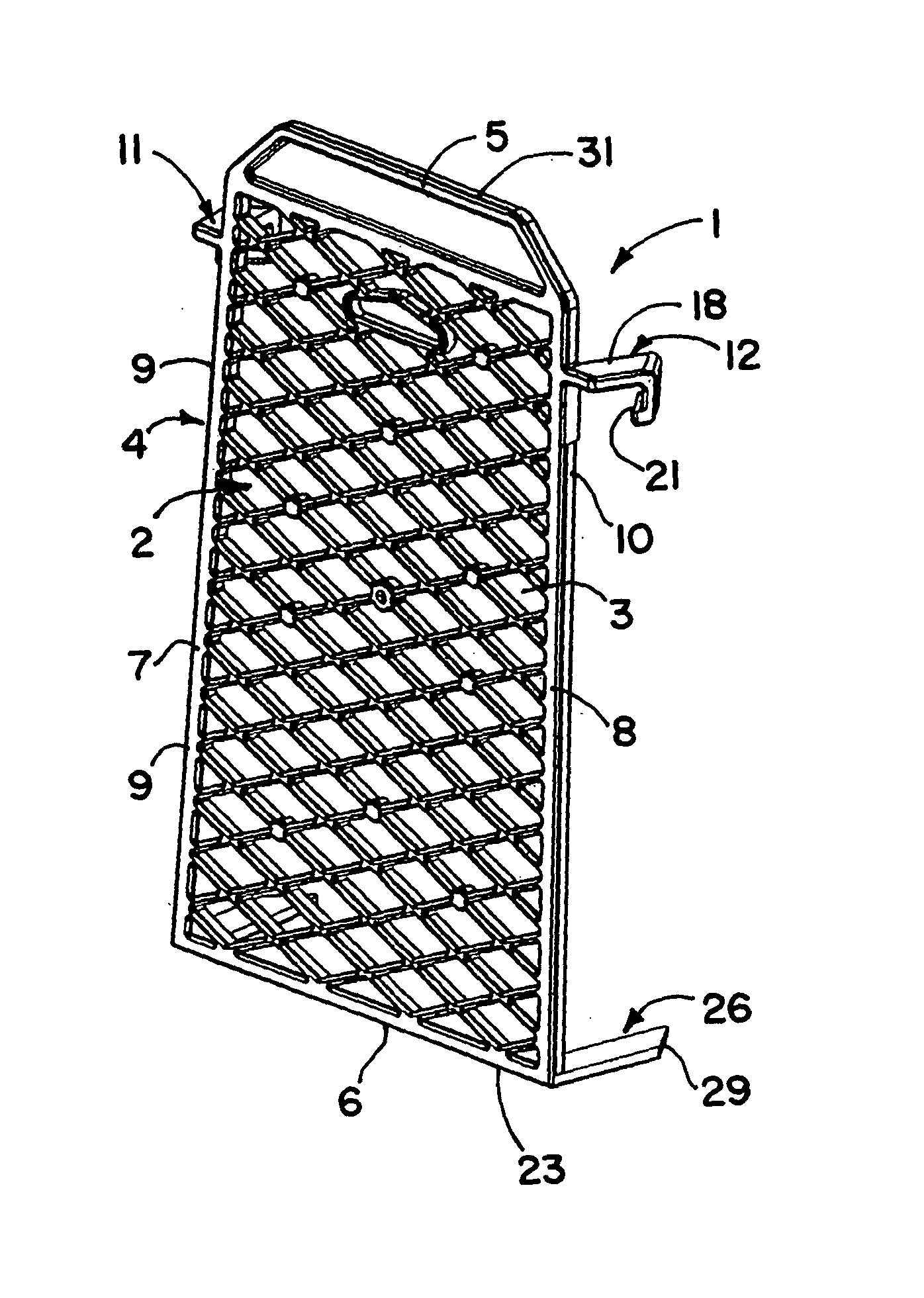 Paint roller grid