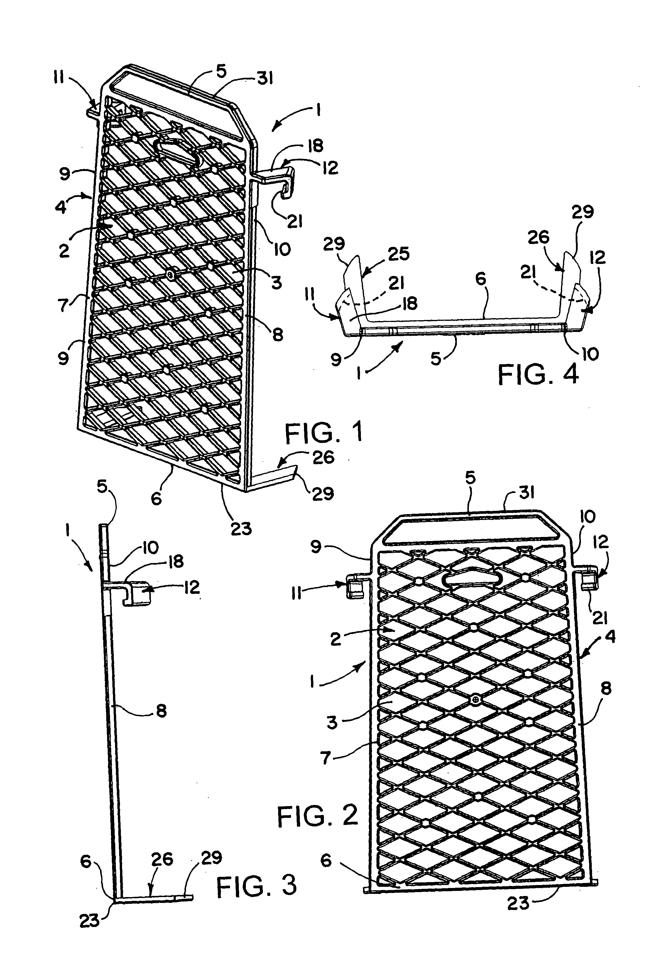 Paint roller grid