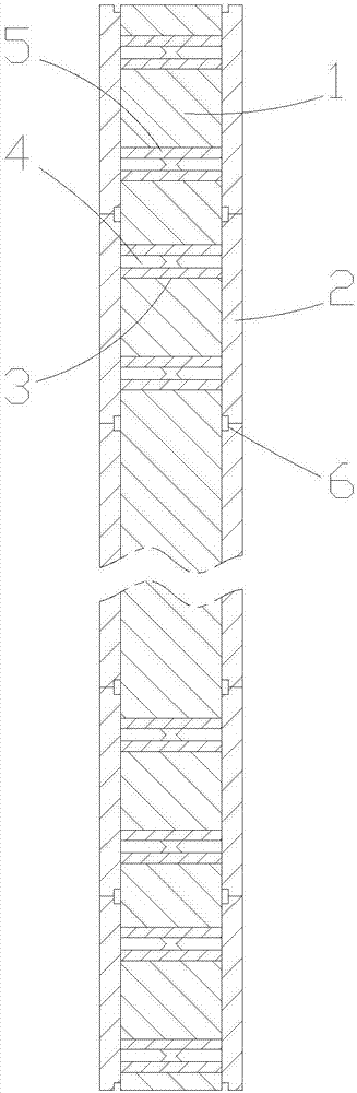 Inserting-piece-type wooden door