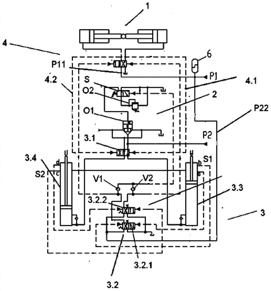Hydraulic control system and method as well as pump