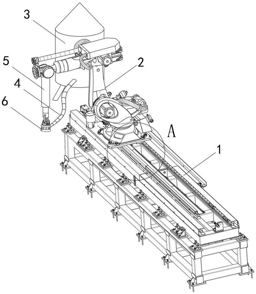 Concrete grouting equipment for building construction and its operating method